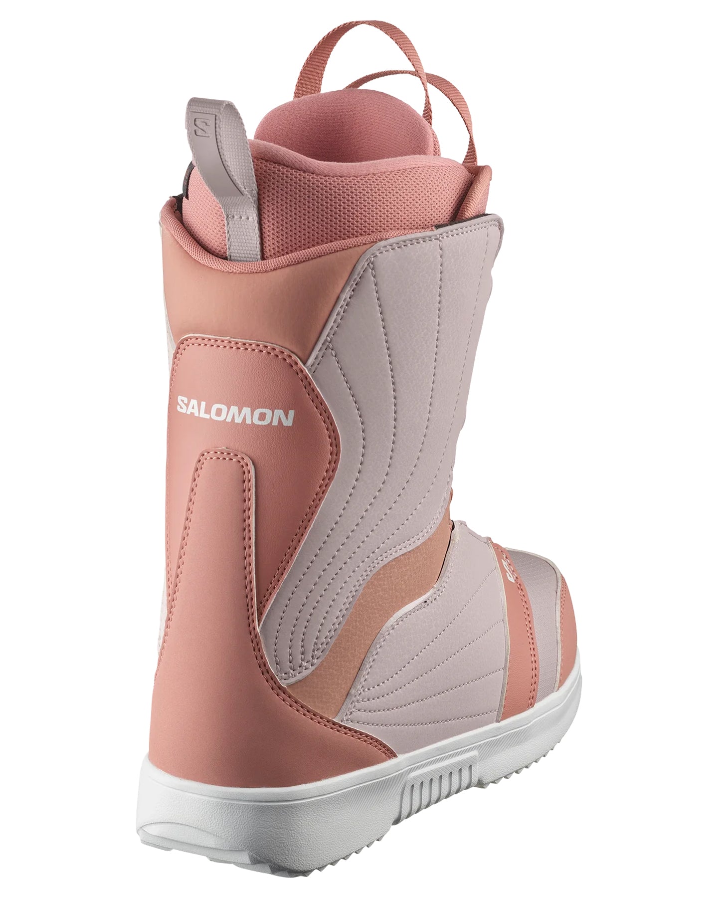 Salomon Women's Pearl Boa Snowboard Boots - Ash Rose/Lilac Ash/White - 2024 Snowboard Boots - Trojan Wake Ski Snow