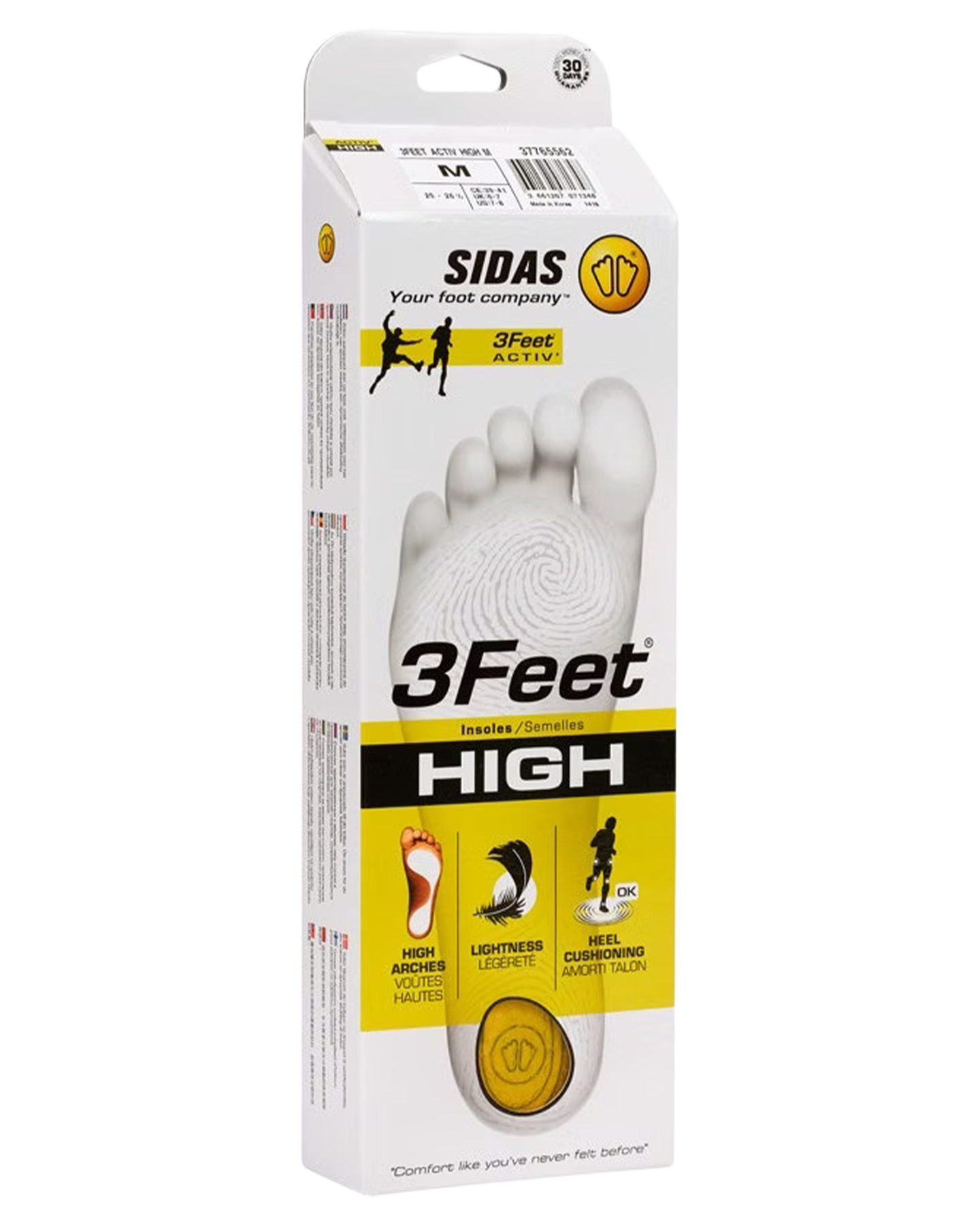 Sidas 3Feet Activ' High Insoles Insoles - Trojan Wake Ski Snow