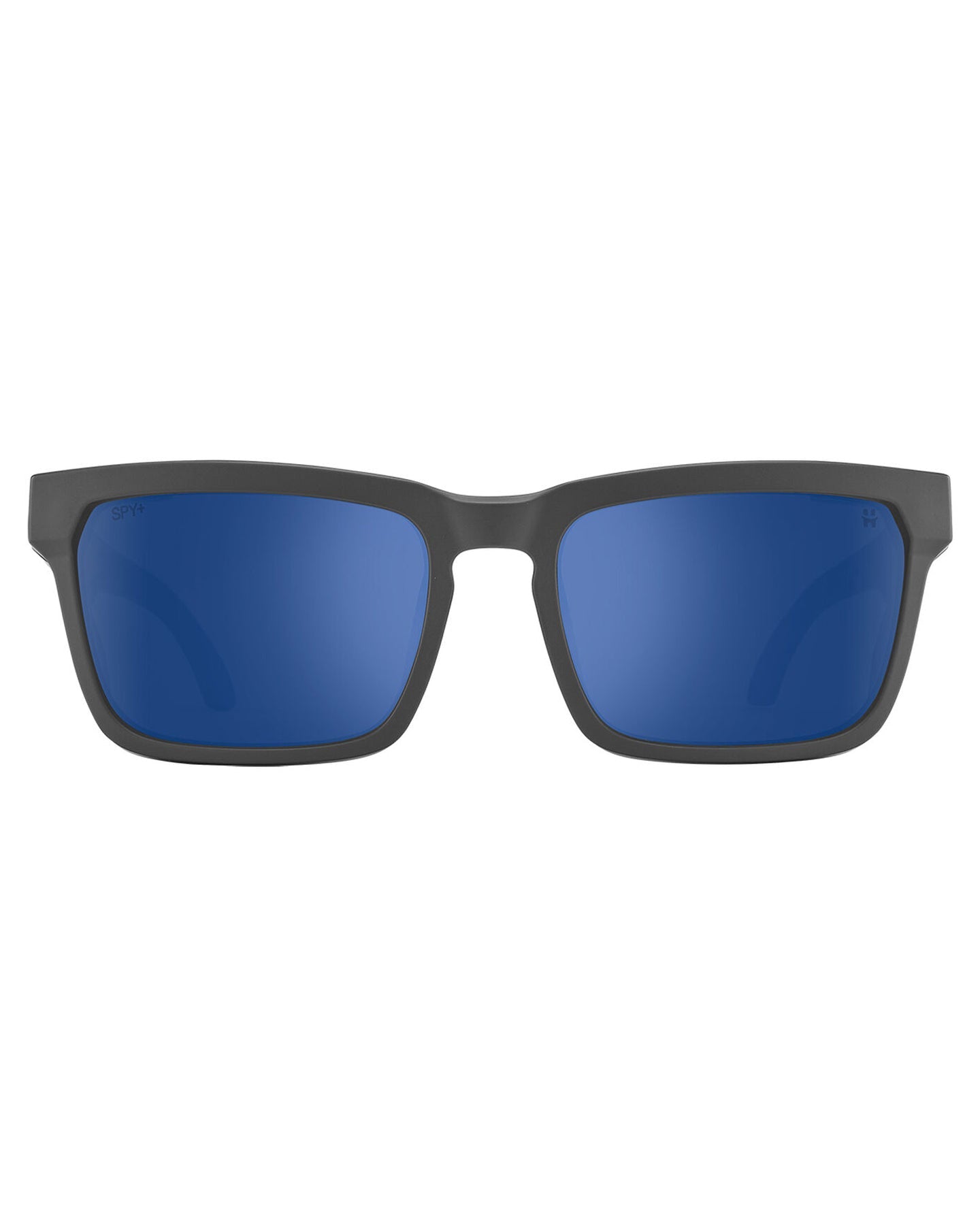 Spy Helm Tech Matte Dark Gray Happy Gray Green Polardark Blue Spectra Mirror Sunglasses - SnowSkiersWarehouse