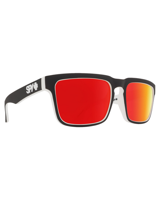 Spy Helm Whitewall - Happy Gray Green With Red Spectra Mirror Sunglasses - SnowSkiersWarehouse