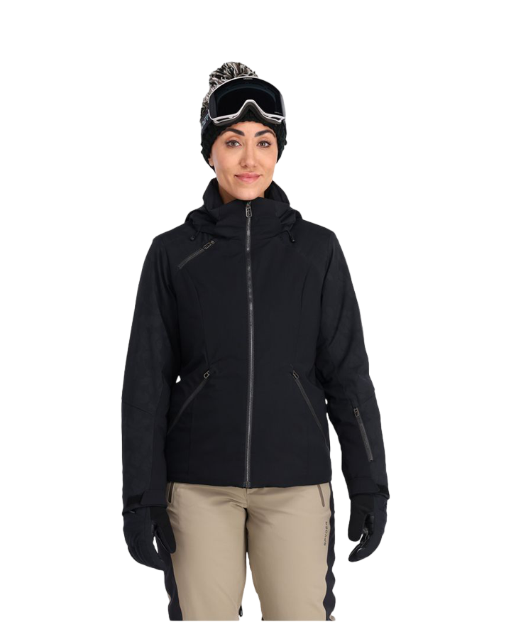 Spyder Schatzi Womens Snow Jacket - Black - 2023 Women's Snow Jackets - SnowSkiersWarehouse