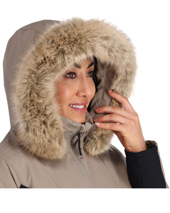 Spyder Vida Womens Snow Jacket - Cashmere - 2023 Women's Snow Jackets - SnowSkiersWarehouse