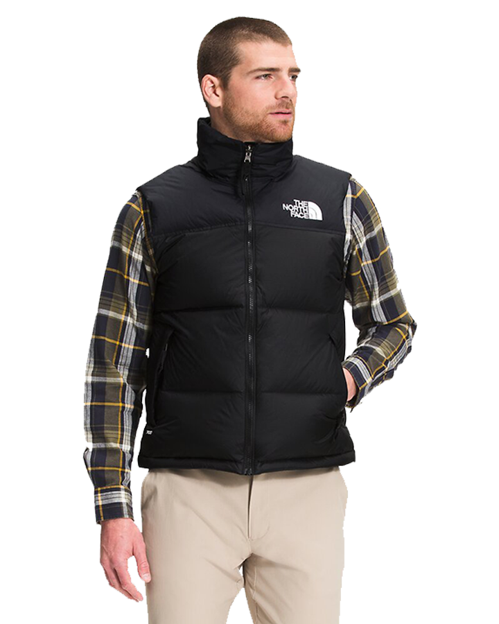 The North Face Men's 1996 Retro Nuptse Vest - Recycled TNF Black Jackets - Trojan Wake Ski Snow