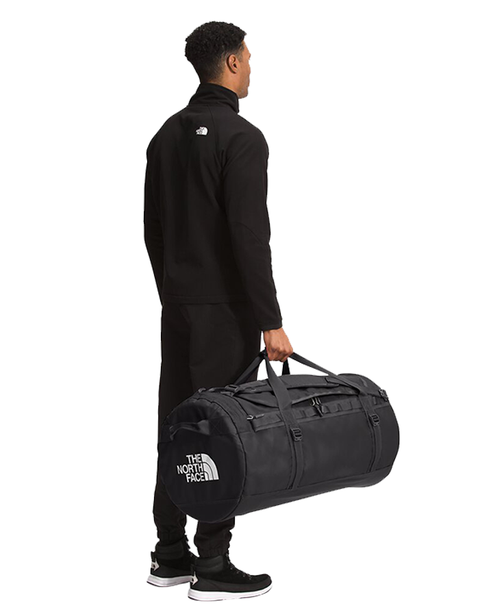 The North Face Base Camp Duffel L - TNF Black / TNF White Luggage Bags - Trojan Wake Ski Snow