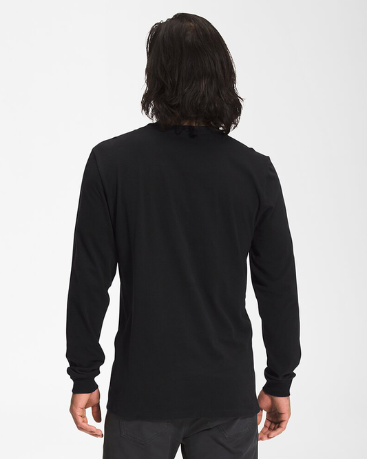 The North Face Men's L / S Half Dome Tee - TNF Black / TNF White Shirts & Tops - Trojan Wake Ski Snow