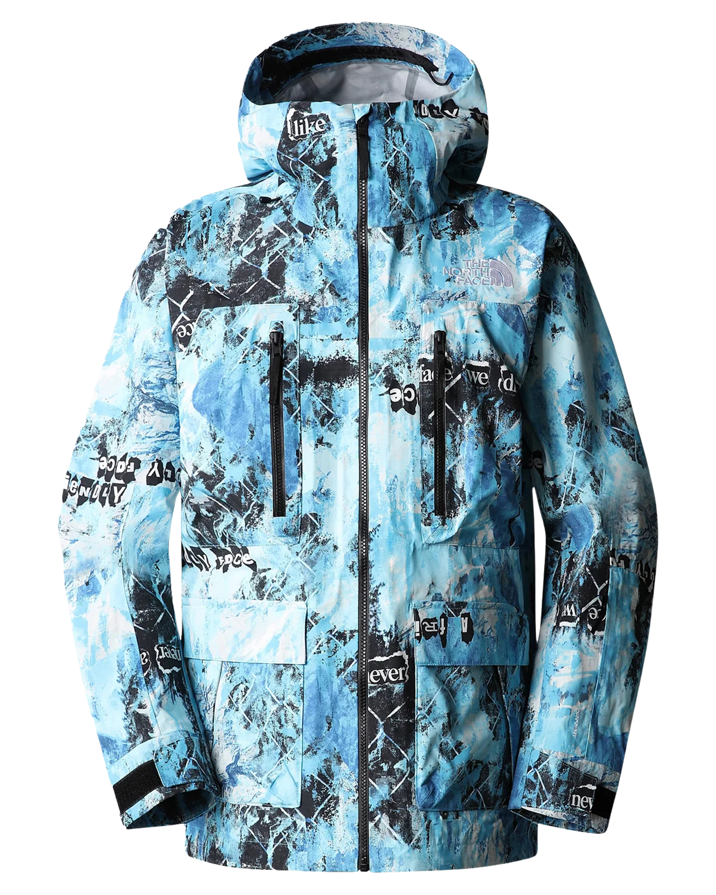 The North Face Men's Print Dragline Snow Jacket - Norse Blue/Cole Navin/Never A Face Men's Snow Jackets - Trojan Wake Ski Snow