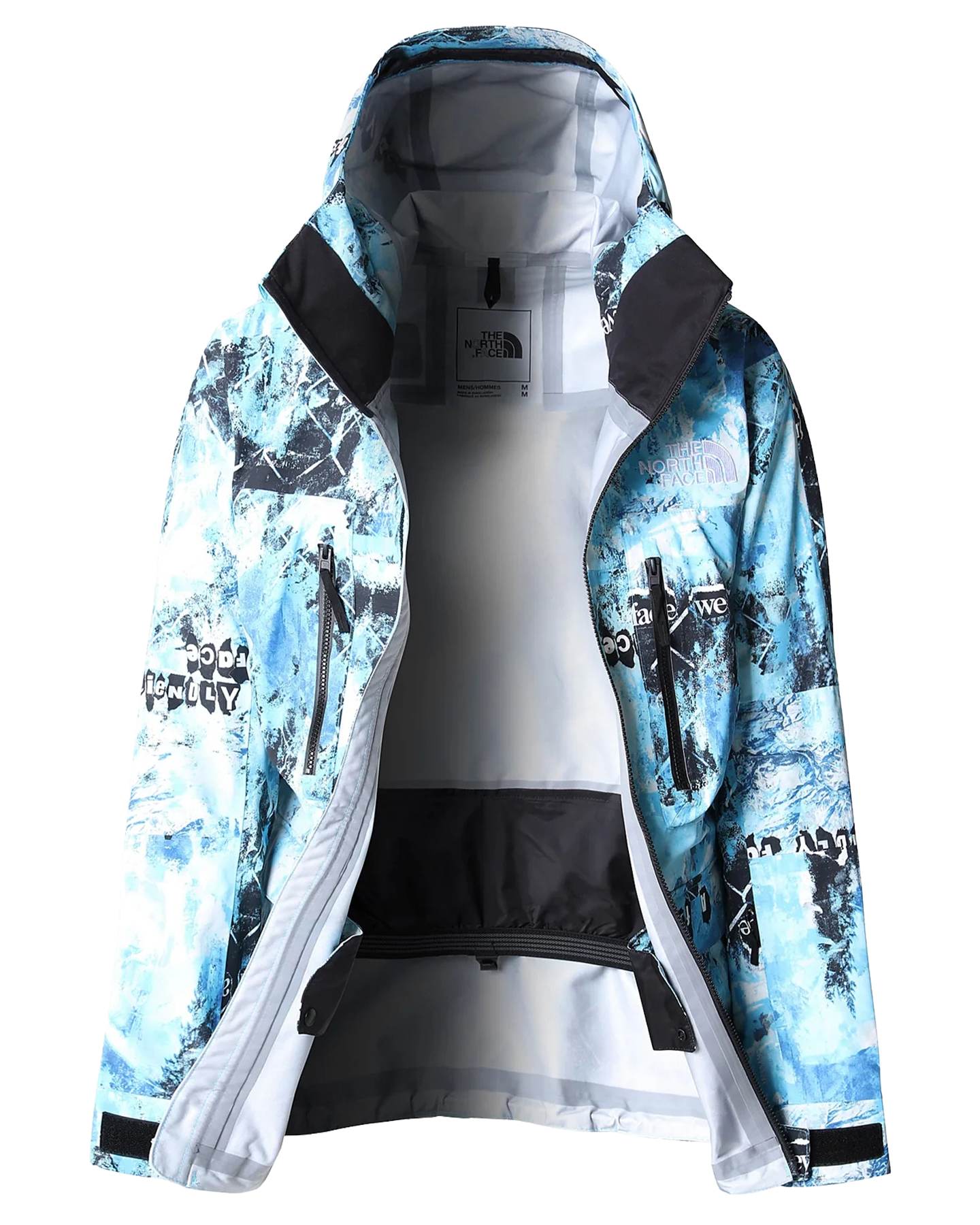 The North Face Men's Print Dragline Snow Jacket - Norse Blue/Cole Navin/Never A Face Men's Snow Jackets - Trojan Wake Ski Snow