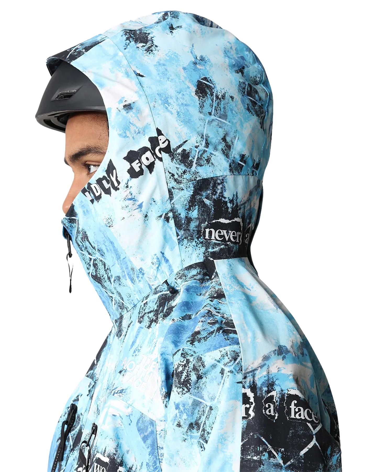 The North Face Men's Print Dragline Snow Jacket - Norse Blue/Cole Navin/Never A Face Men's Snow Jackets - Trojan Wake Ski Snow