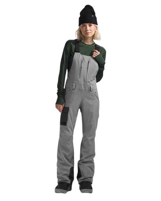 The North Face Women's Freedom Bib - TNF Grey Heather Women's Snow Bibs - Trojan Wake Ski Snow