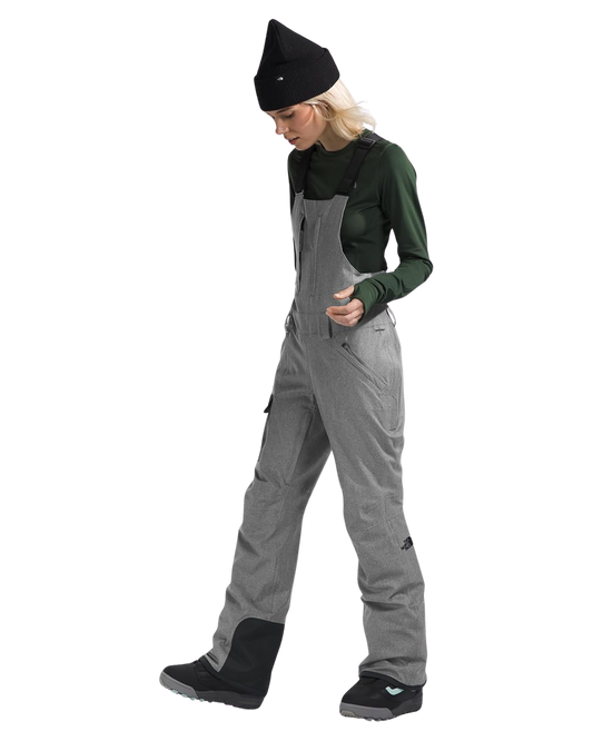 The North Face Women's Freedom Bib - TNF Grey Heather Women's Snow Bibs - Trojan Wake Ski Snow