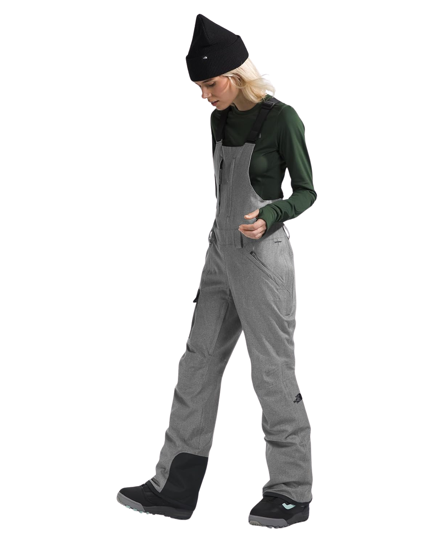 The North Face Women's Freedom Bib - TNF Grey Heather Women's Snow Bibs - Trojan Wake Ski Snow
