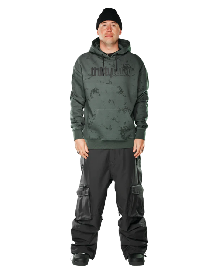 Thirtytwo Double Tech Hoodie - Black/Charcoal Hoodies & Sweatshirts - Trojan Wake Ski Snow