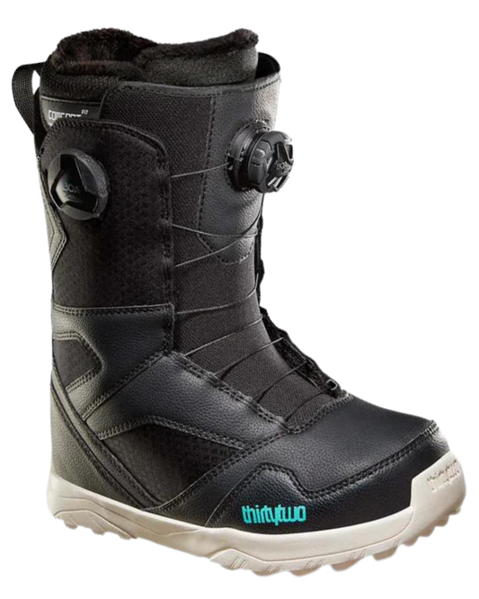 ThirtyTwo Stw Double Boa Women's Snowboard Boots - Black Women's Snowboard Boots - Trojan Wake Ski Snow