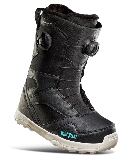 ThirtyTwo Stw Double Boa Women's Snowboard Boots - Black Women's Snowboard Boots - Trojan Wake Ski Snow