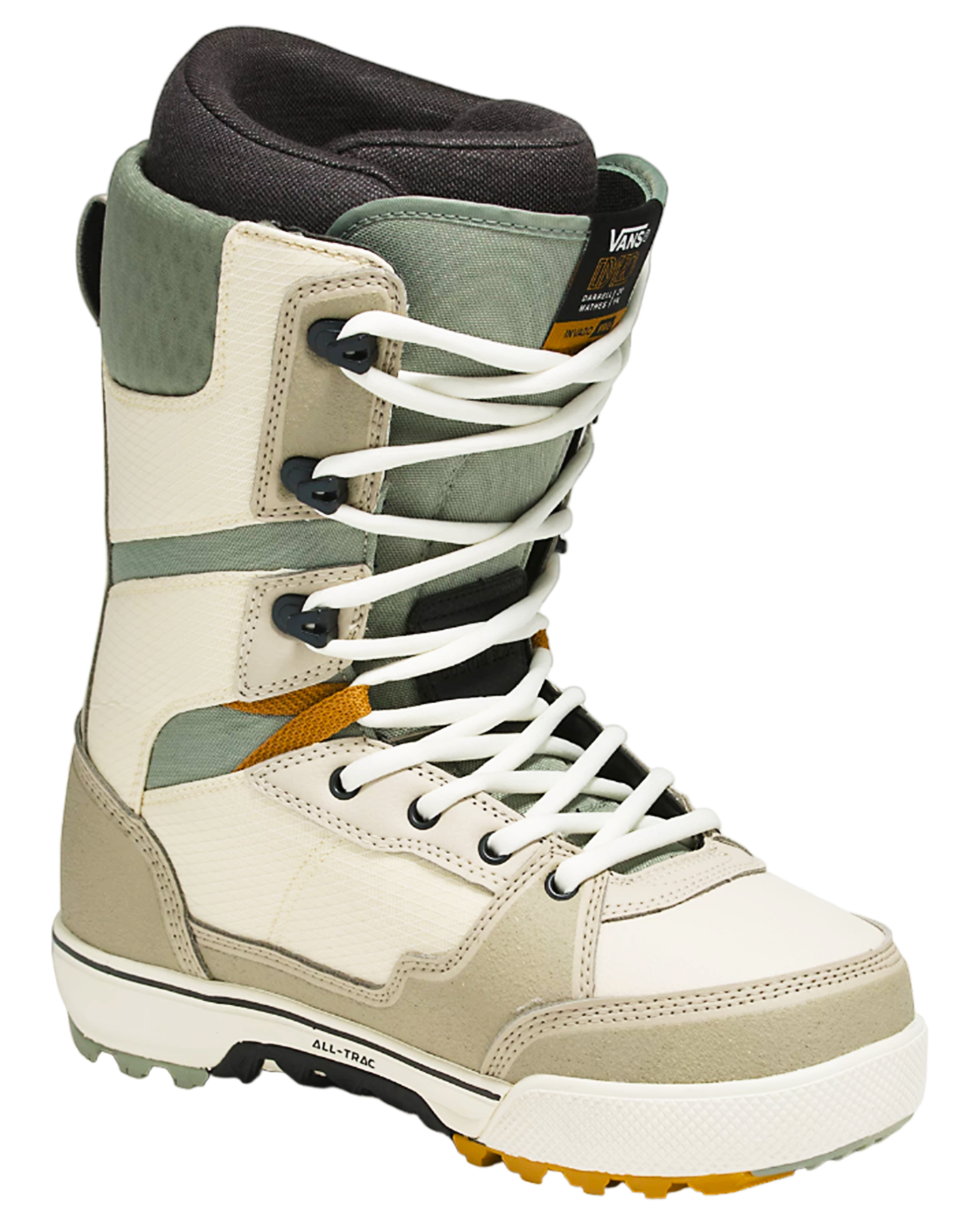 Vans Invado Pro Darrell Mathes Snowboard Boots - Beige/Khaki - 2024 Snowboard Boots - Mens - SnowSkiersWarehouse