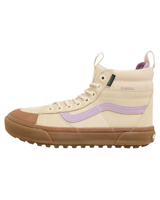 Vans Mte Sk8-Hi Waterproof - White/Purple Unisex Apres Boots - Trojan Wake Ski Snow