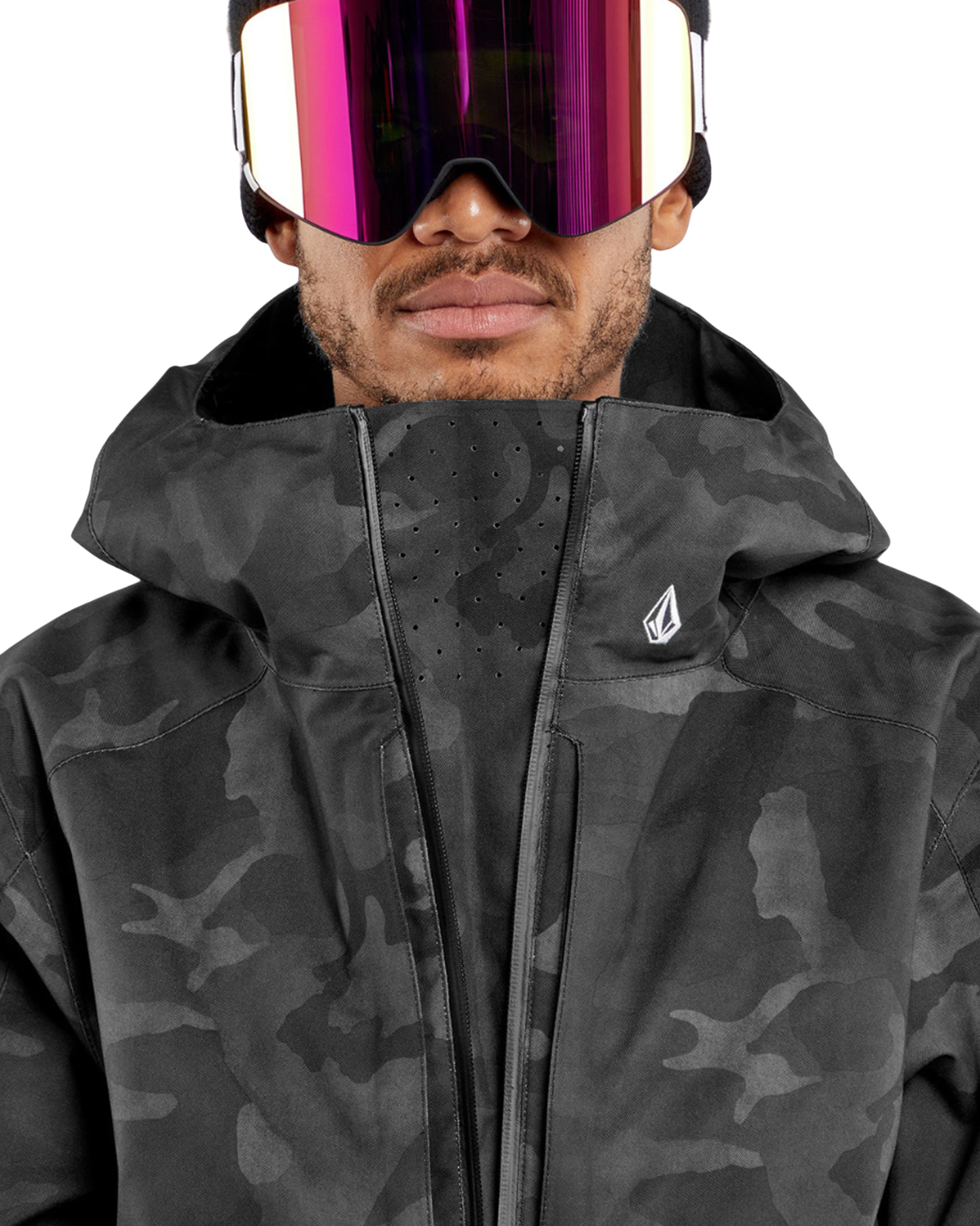 Volcom Brighton Pullover - Black Camo (Size S) Unisex Snow Jackets - Trojan Wake Ski Snow