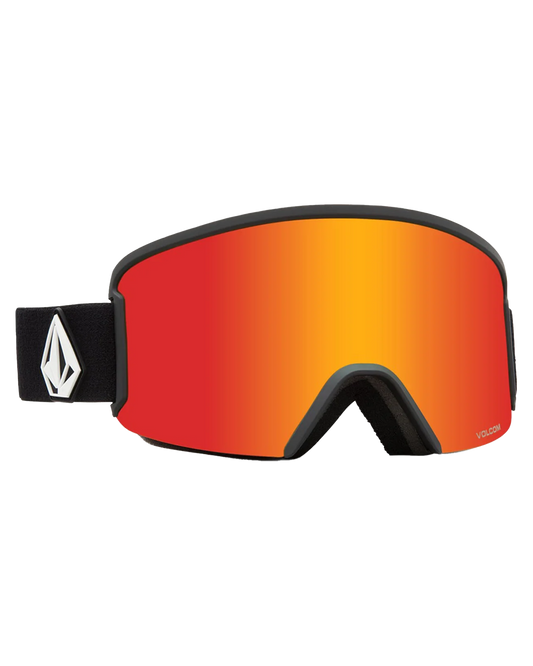 Volcom Garden Military Red Goggles - Red Chrome Snow Goggles - Trojan Wake Ski Snow