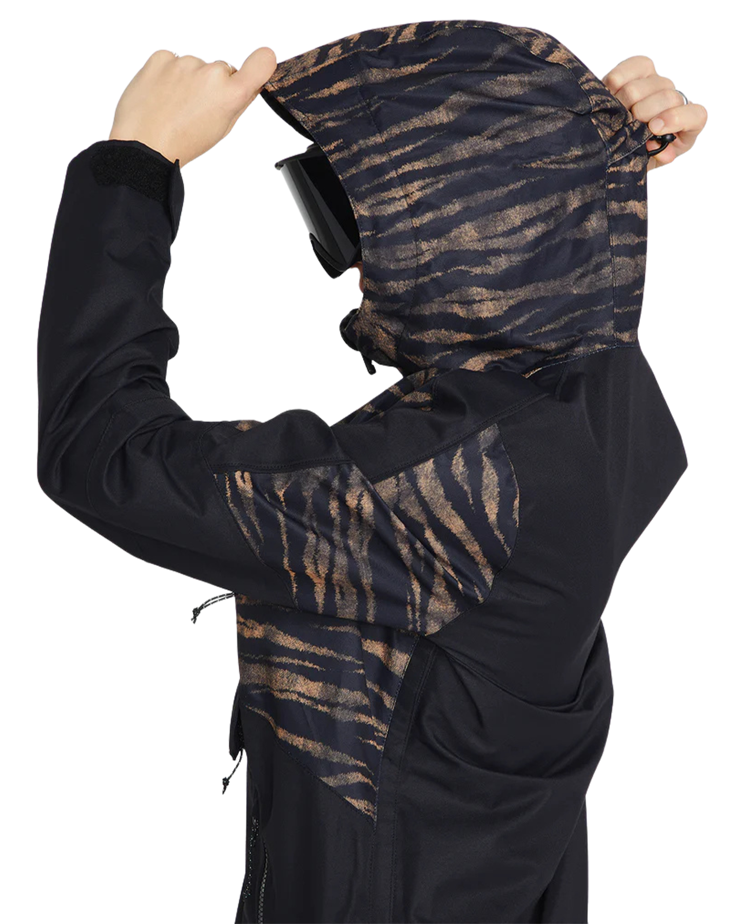 Volcom Mirror Women's Pullover - Tiger Print - 2023 Women's Snow Jackets - Trojan Wake Ski Snow