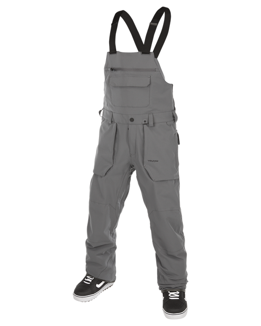 Volcom Roan Bib Overall - Dark Grey - 2023 Snow Bibs - Trojan Wake Ski Snow