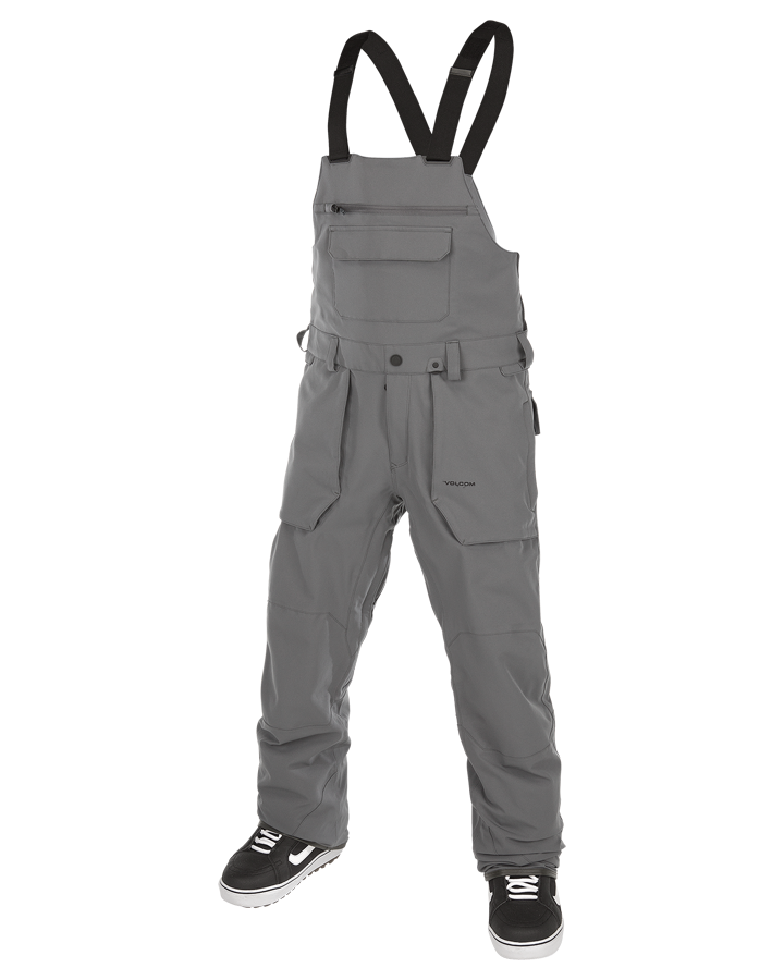 Volcom Roan Bib Overall - Dark Grey - 2023 Snow Bibs - Trojan Wake Ski Snow