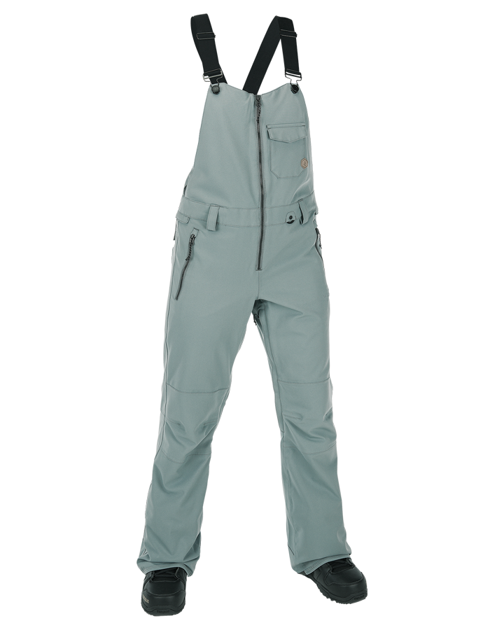 Volcom Swift Womens Bib Overall - Green Ash - 2023 Snow Bibs - Trojan Wake Ski Snow