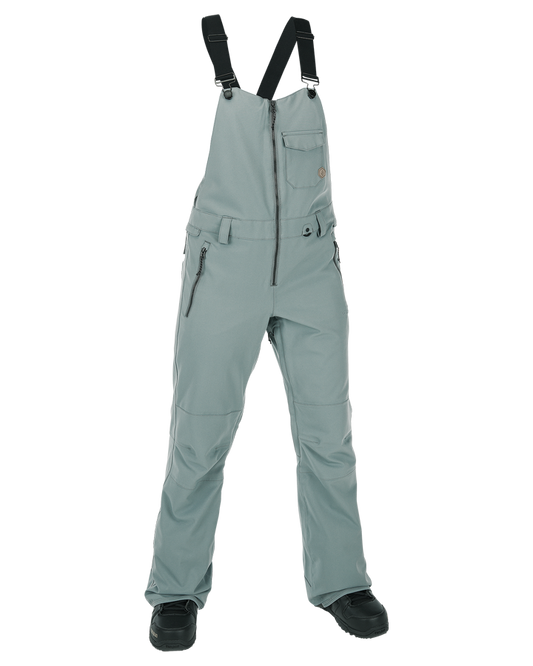 Volcom Swift Womens Bib Overall - Green Ash - 2023 Snow Bibs - Trojan Wake Ski Snow