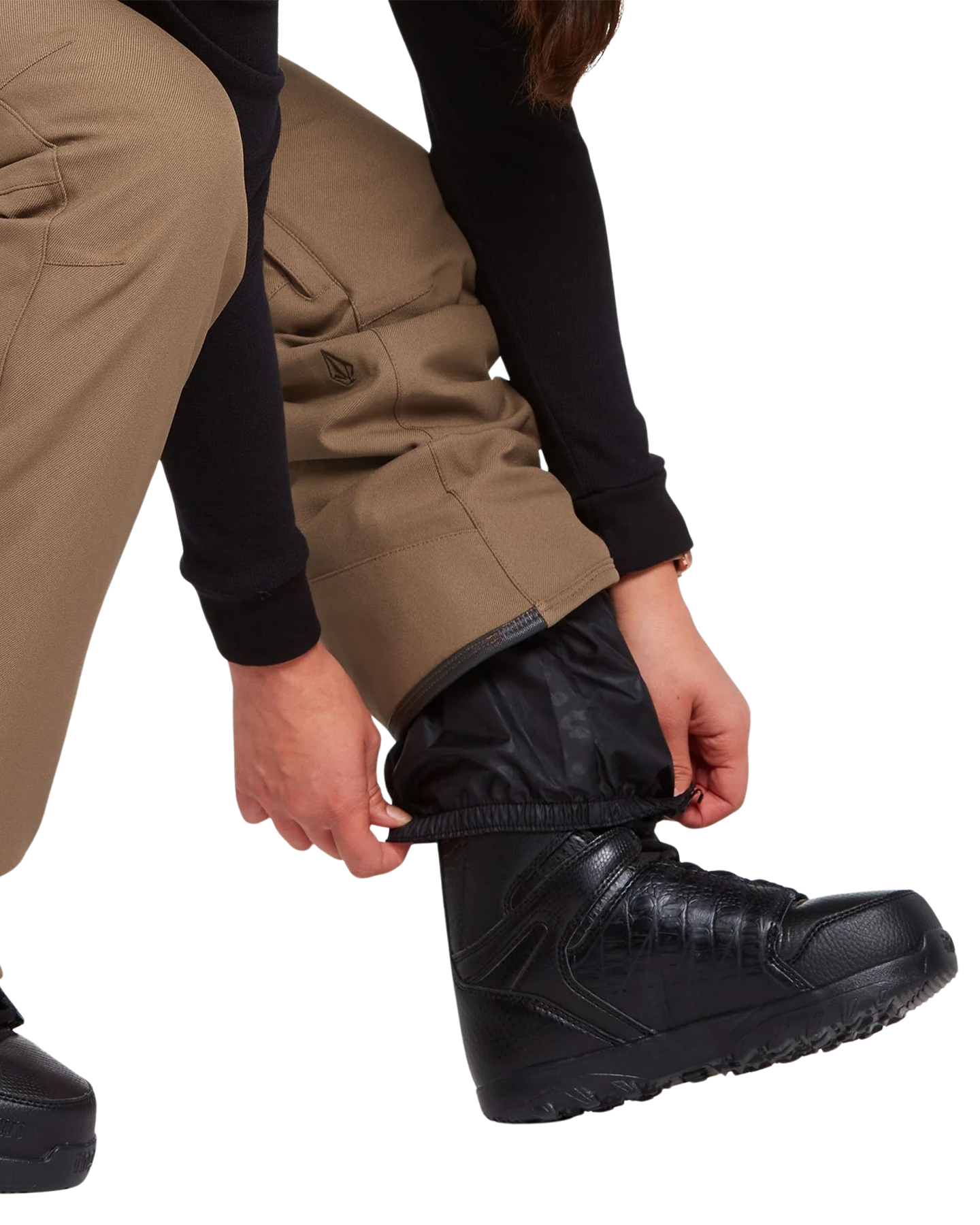 Volcom Women's Grail 3D Stretch Pant - Coffee - 2022 Women's Snow Pants - Trojan Wake Ski Snow