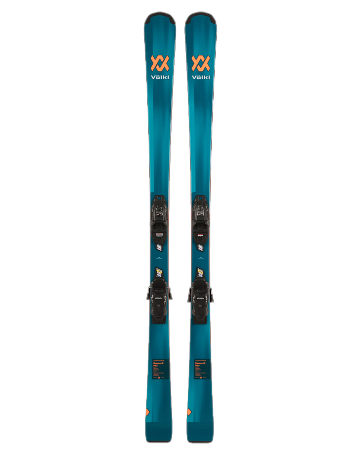 Volkl Deacon Jr Pro Snow Skis + Marker 7.0 VMotion Jr Bindings - 2024 Snow Skis - Trojan Wake Ski Snow