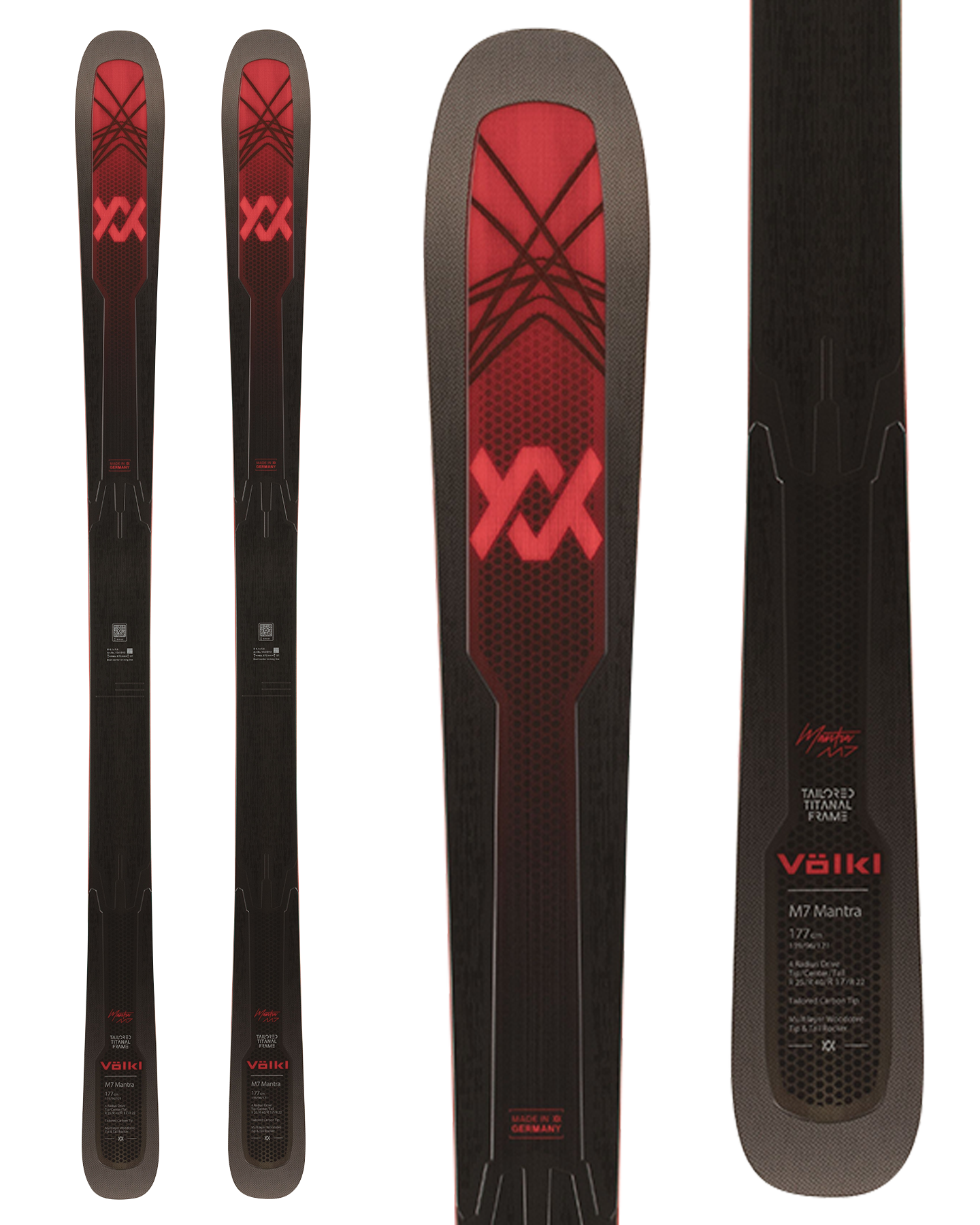 Volkl M7 Mantra Flat Snow Skis - 2025 Men's Snow Skis - SnowSkiersWarehouse