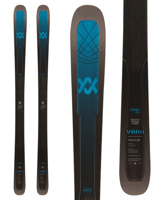 Volkl Mantra 88 Flat Snow Skis - Trojan Wake Ski Snow