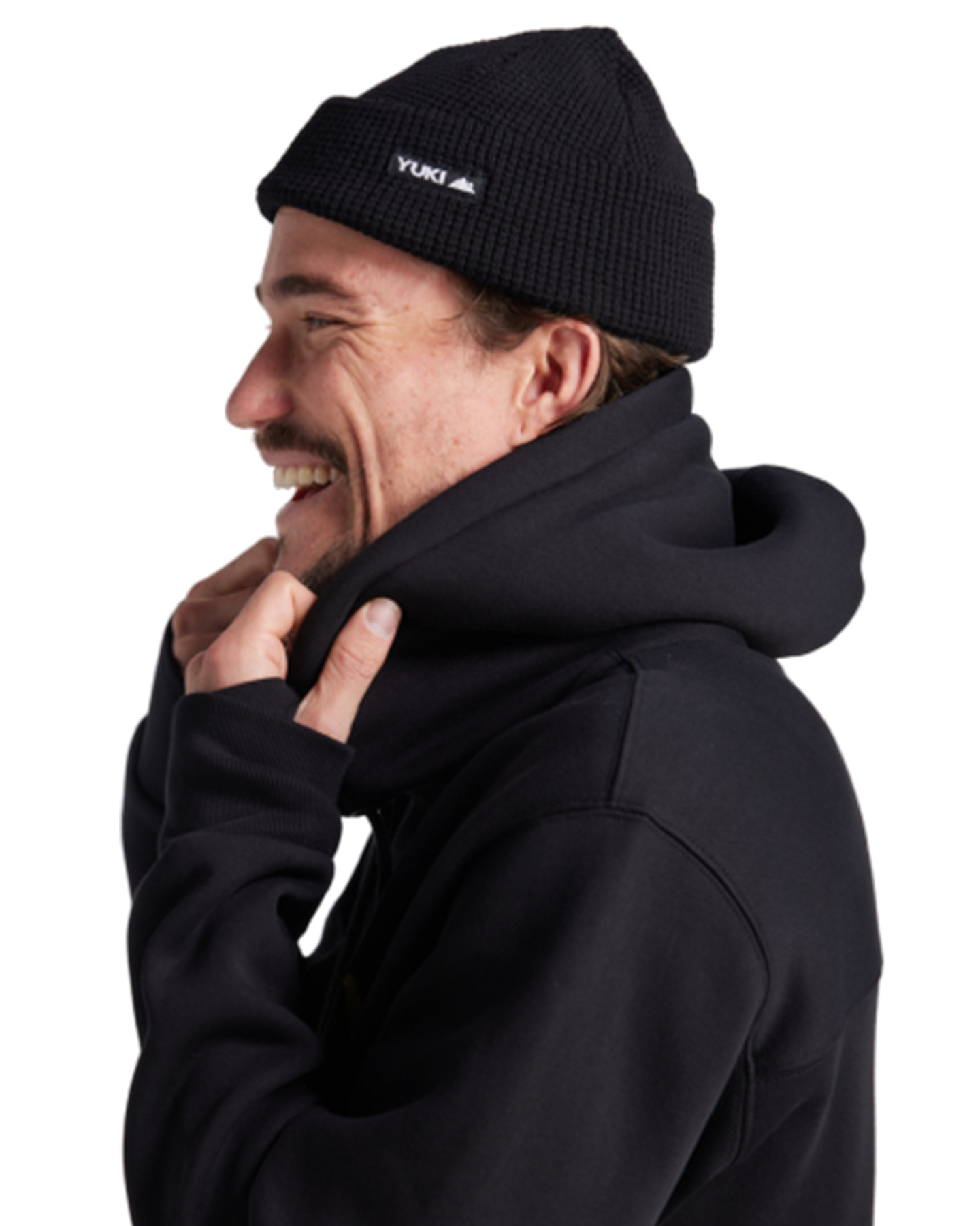 Yuki Threads Relaxed Old Mate Hoodie - Black Hoodies & Sweatshirts - Trojan Wake Ski Snow