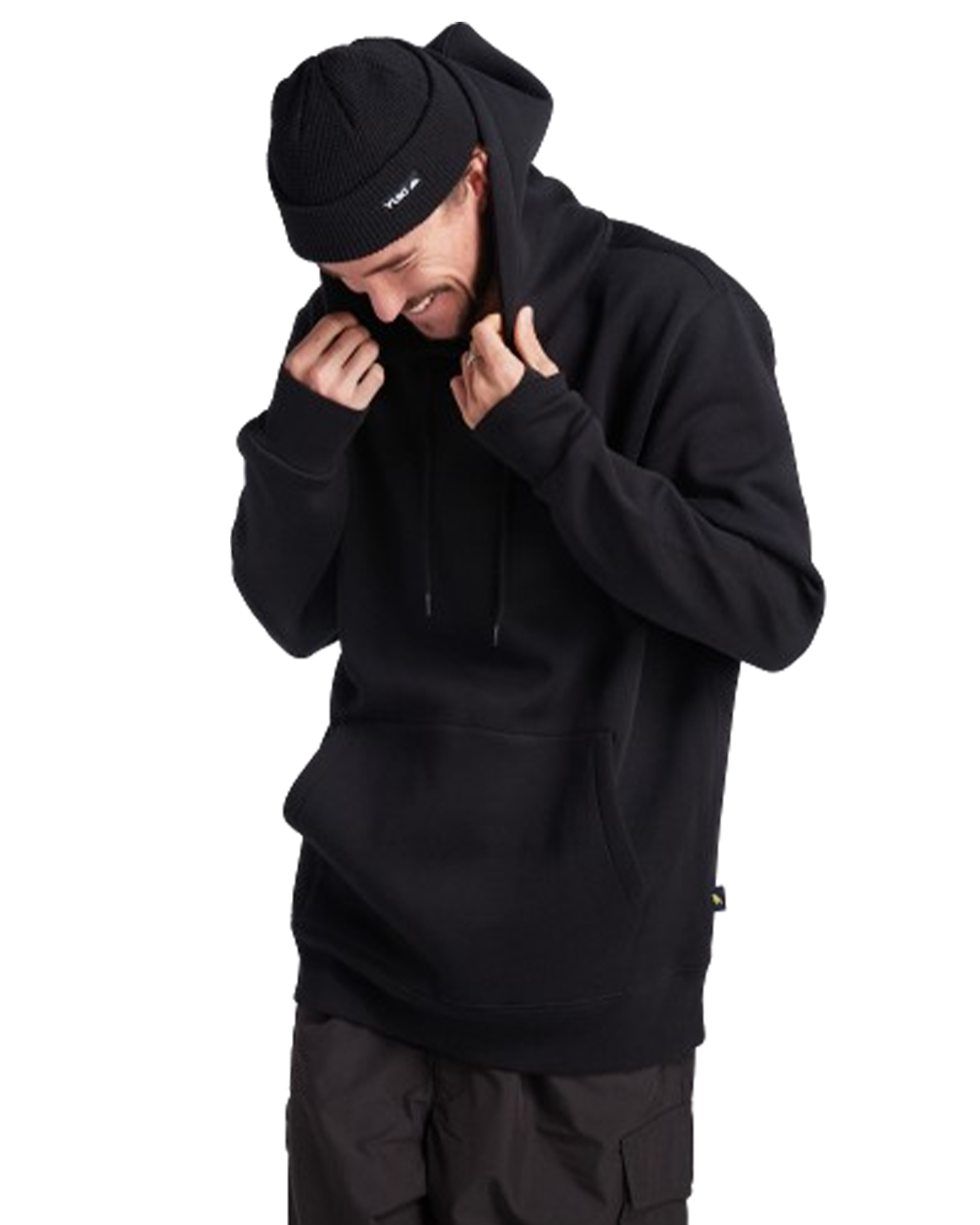 Yuki Threads Relaxed Old Mate Hoodie - Black Hoodies & Sweatshirts - Trojan Wake Ski Snow