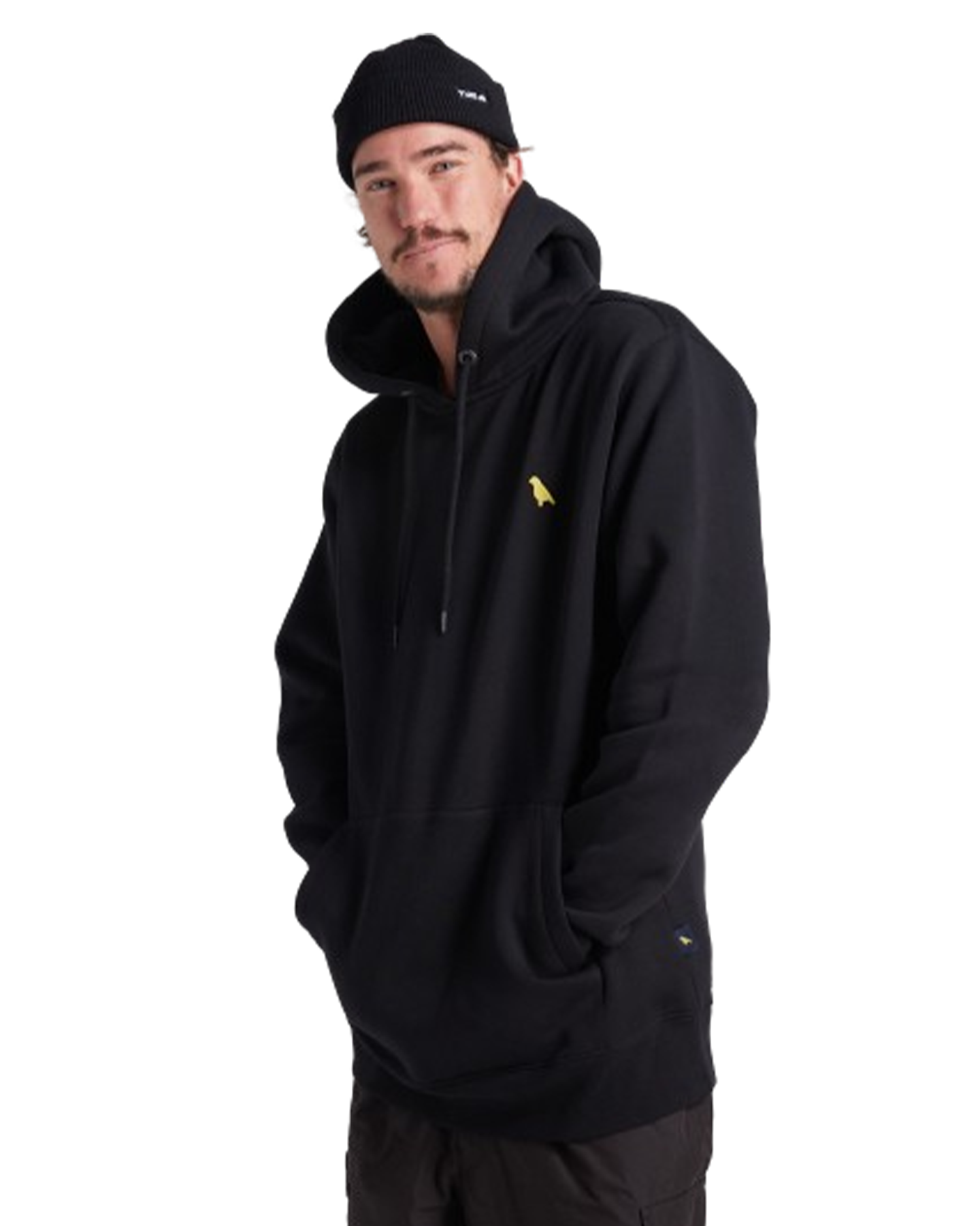 Yuki Threads Relaxed Old Mate Hoodie - Black Hoodies & Sweatshirts - Trojan Wake Ski Snow