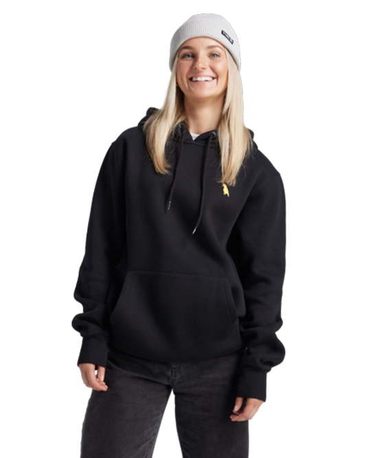 Yuki Threads Relaxed Old Mate Hoodie - Black Hoodies & Sweatshirts - Trojan Wake Ski Snow