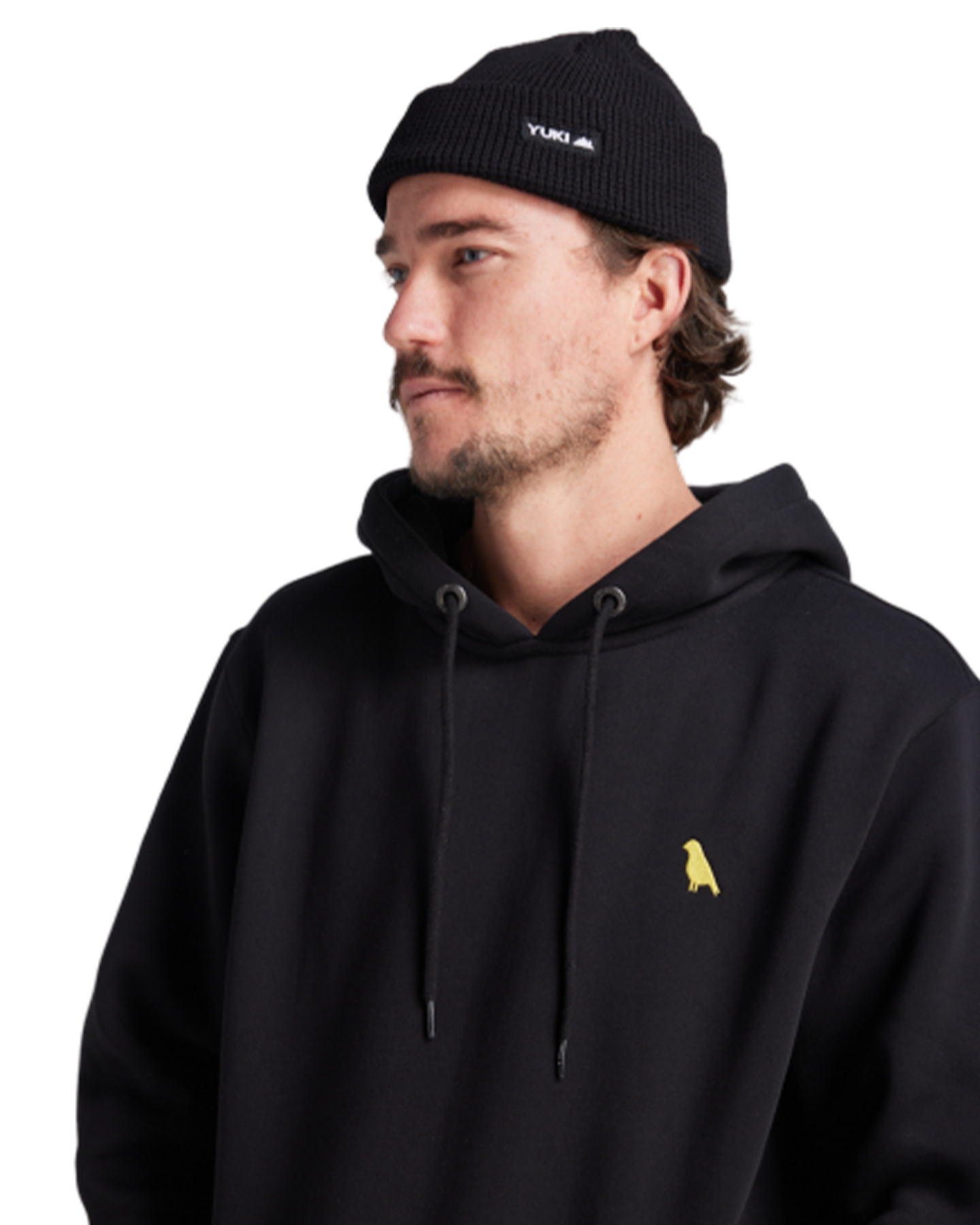 Yuki Threads Relaxed Old Mate Hoodie - Black Hoodies & Sweatshirts - Trojan Wake Ski Snow