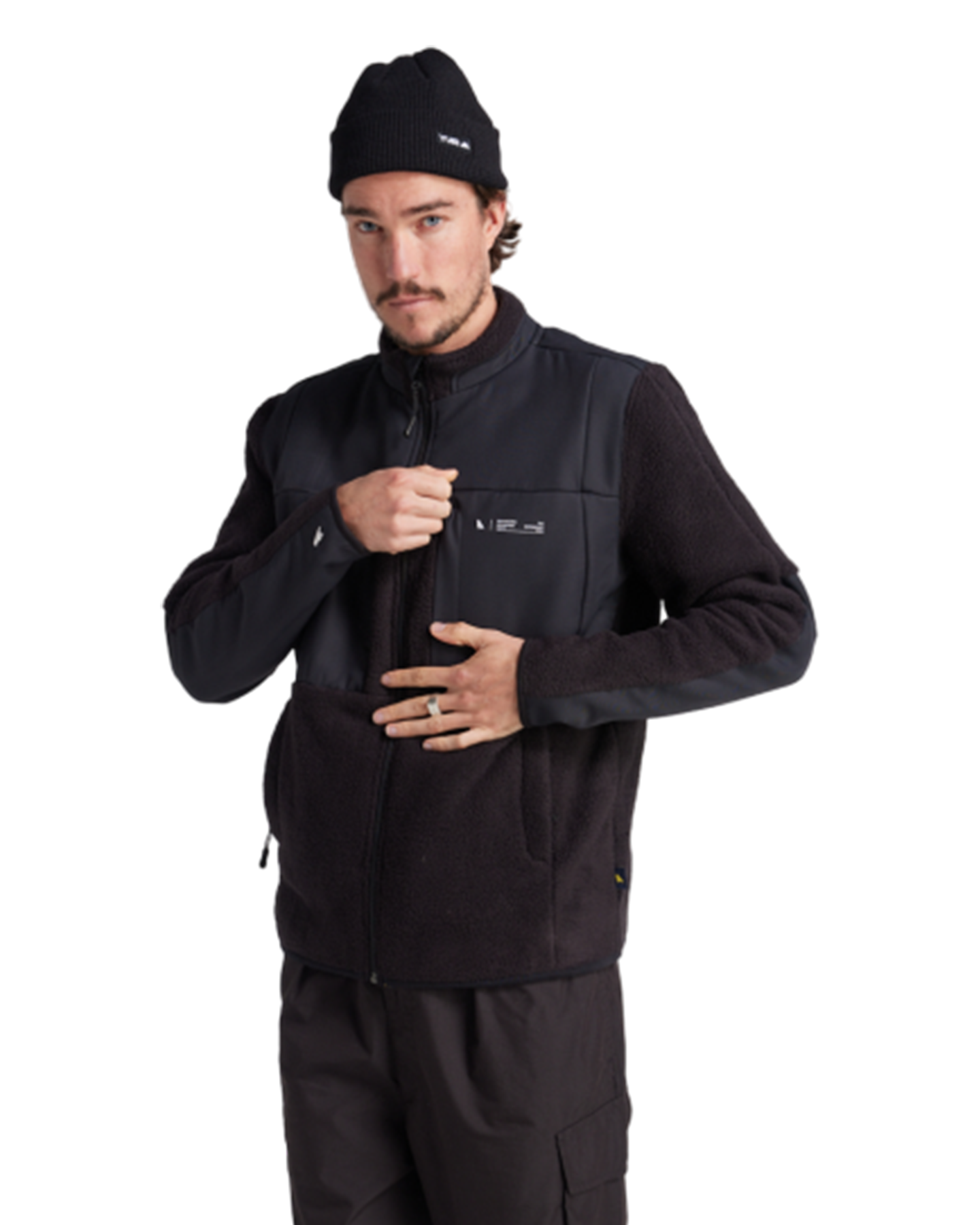 Yuki Threads Summit Sherpa Pullover - Black Hoodies & Sweatshirts - Trojan Wake Ski Snow