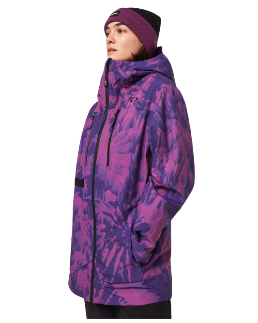 Oakley Juno Shell Snow Jacket - Purple Mountain Td Print Women's Snow Jackets - SnowSkiersWarehouse