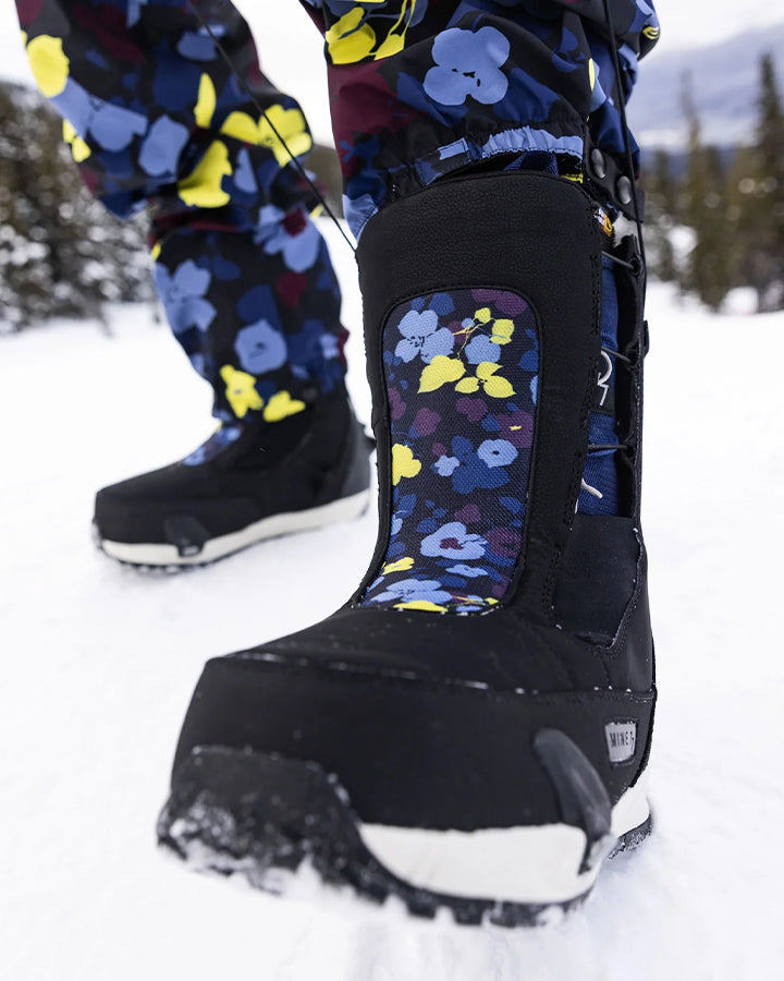 Burton x Mine 77 Danny's Double Tongue Step On Boots - Black Men's Snowboard Boots - SnowSkiersWarehouse