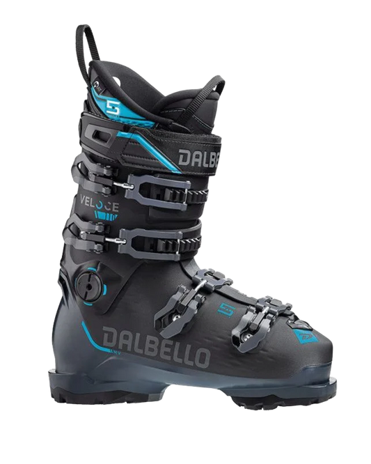 Dalbello Veloce 110 Grip Walk Ski Boot - Black / Grey Blue - 2022 Men's Snow Ski Boots - SnowSkiersWarehouse