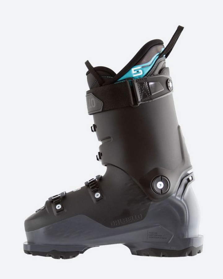 Dalbello Veloce 110 Grip Walk Ski Boot - Black / Grey Blue - 2022 Men's Snow Ski Boots - SnowSkiersWarehouse