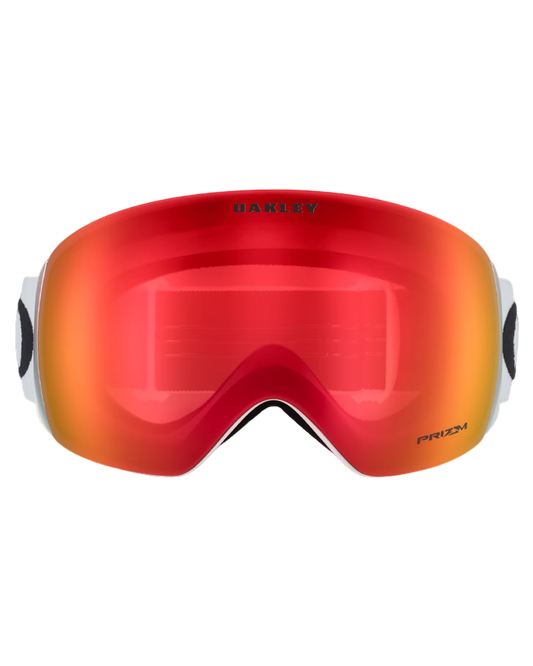 Oakley Flight Deck L Snow Goggles - Matte White w/ PRIZM Snow Torch Iridium Men's Snow Goggles - SnowSkiersWarehouse