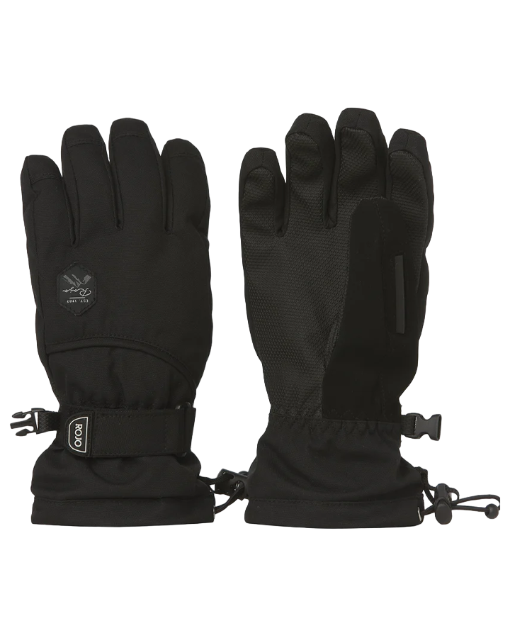 Rojo Maximise Girl's Snow Glove - True Black - 2023 Kids' Snow Gloves & Mittens - SnowSkiersWarehouse