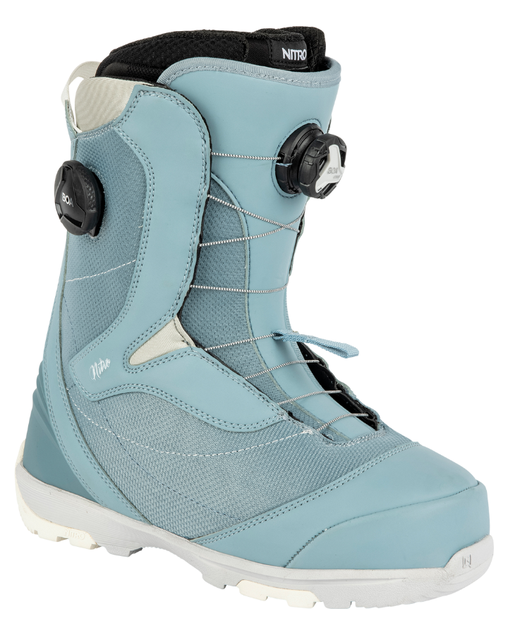 Nitro Cypress BOA Dual Womens Snowboard Boots - Blue/Grey - 2023 Snowboard Boots - Womens - SnowSkiersWarehouse