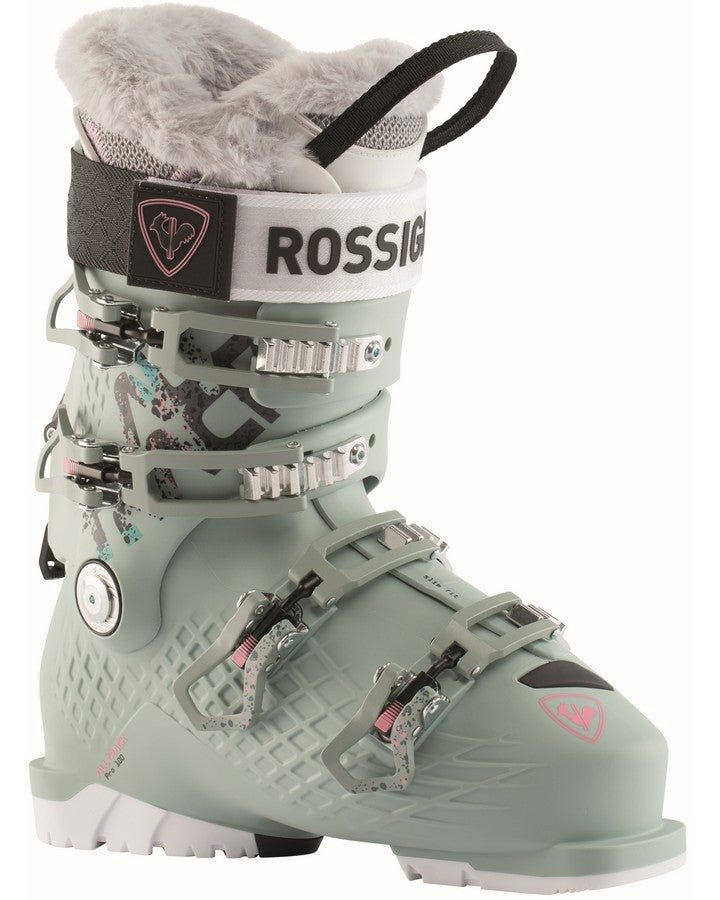 Rossignol Alltrack Pro 100 Women's Ski Boots - Shadow Green - 2023 Snow Ski Boots - Womens - SnowSkiersWarehouse