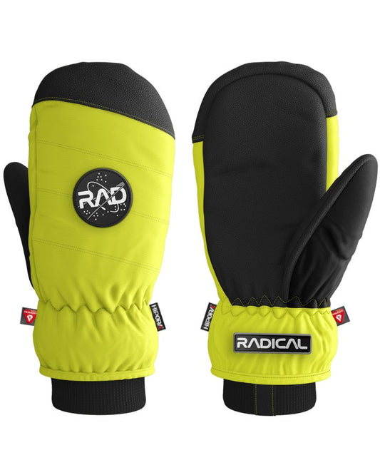 RAD Astro Mitten - Safety Yellow Men's Snow Gloves & Mittens - SnowSkiersWarehouse