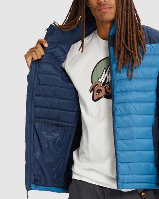 Burton Evergreen Synthetic Down Snow Jacket - Vallarta Blue / Mood Indigo Men's Snow Jackets - SnowSkiersWarehouse