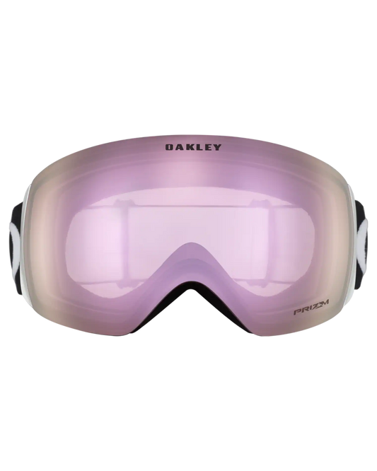Oakley Flight Deck L Snow Goggles - Matte Black w/ PRIZM Snow Hi Pink Men's Snow Goggles - SnowSkiersWarehouse