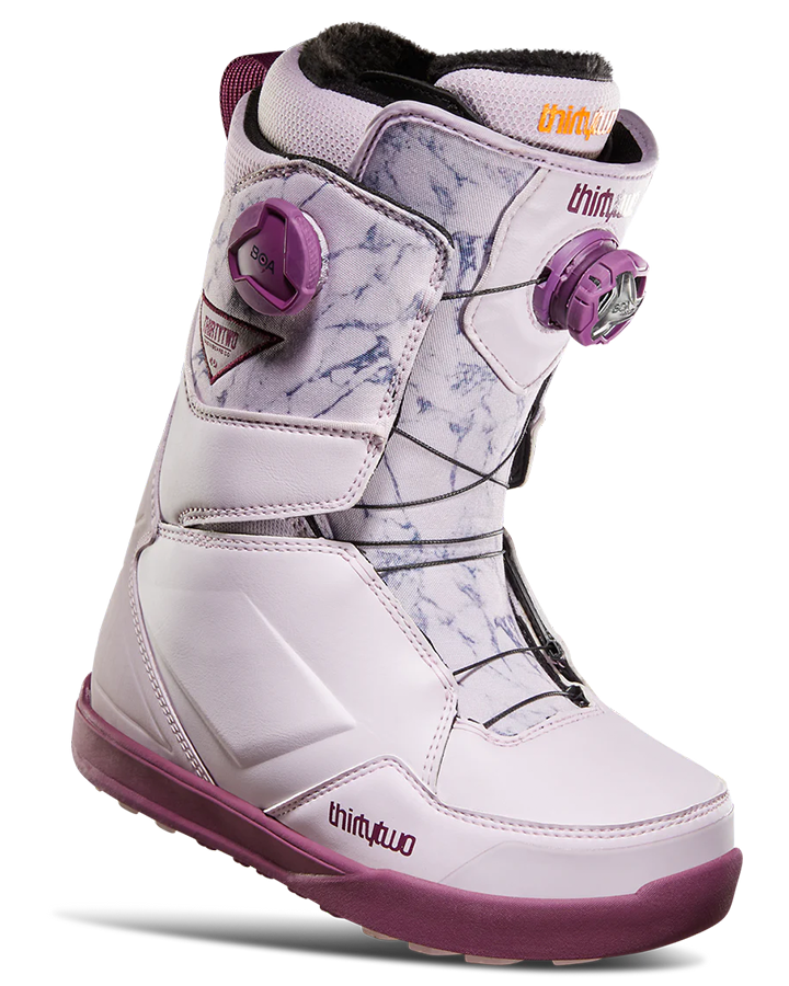 Thirtytwo Lashed Double Boa Womens Snowboard Boots - Lavender - 2023 Snowboard Boots - Womens - SnowSkiersWarehouse